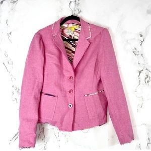 John Carlisle Frayed Blazer Jacket G6